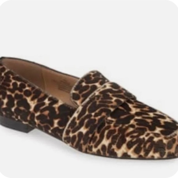 Halogen Lucy Calf Hair Slip On Loafers Leather NIB Sz 7 - Picture 2 of 10